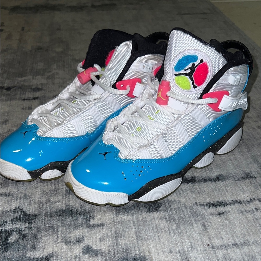 Jordan Kids Sneakers - White, Blue, Pink